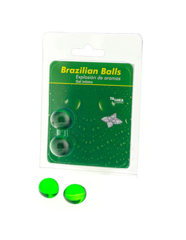 TALOKA BRAZILIAN BALLS GEL INTIMO MENTA 2 BOLAS