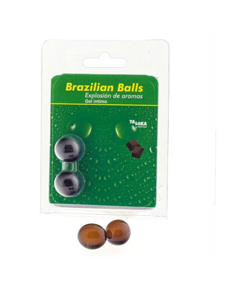 TALOKA BRAZILIAN BALLS GEL INTIMO CHOCOLATE 2 BOLAS TALOKA BRAZILIAN BALLS GEL INTIMO CHOCOLATE 2 BOLAS