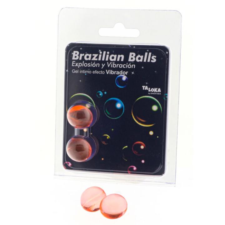 TALOKA BRAZILIAN BALLS GEL EXCITANTE EFECTO VIBRACION 2 BOLAS