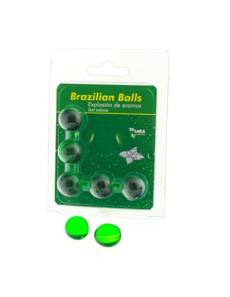 TALOKA BRAZILIAN BALLS GEL INTIMO MENTA 5 BOLAS