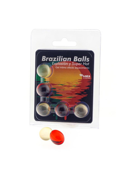 TALOKA BRAZILIAN BALLS GEL EXCITANTE EFECTO SUPER CALIENTE 5 BOLAS TALOKA BRAZILIAN BALLS GEL EXCITANTE EFECTO SUPER CALIENTE 5 BOLAS