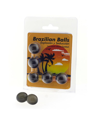 TALOKA BRAZILIAN BALLS GEL EXCITANTE EFECTO CONFORT 5 BOLAS