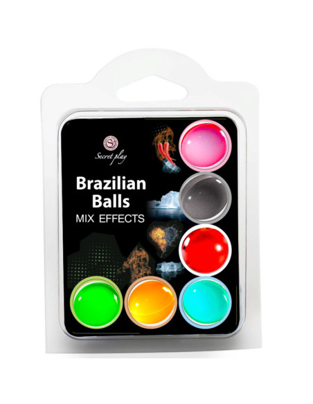 SECRET PLAY SET 6 BRAZILIAN BALLS MIX EFECTOS SECRET PLAY SET 6 BRAZILIAN BALLS MIX EFECTOS