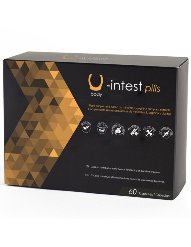U INTEST Pills Complemento alimenticio para el cuidado digestivo e intestinal