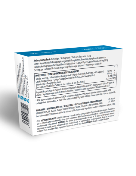 Andropharma Penis Complemento alimenticio herbal para el bienestar masculino Andropharma Penis Complemento alimenticio herbal para el bienestar masculino