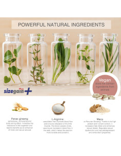 SizeGain Plus Complemento alimenticio para aumentar el tamano del pene y mejorar la potencia sexual 2
