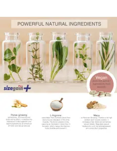 SizeGain Plus Complemento alimenticio para aumentar el tamano del pene y mejorar la potencia sexual 2