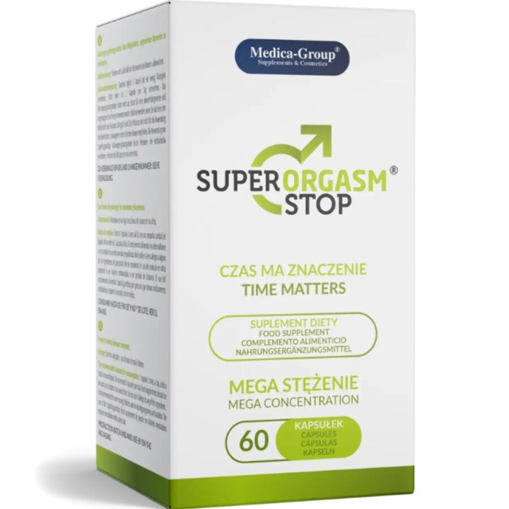 Super Orgasm Stop Capsulas Naturales para el Control de la Eyaculacion y Mayor Resistencia Sexual