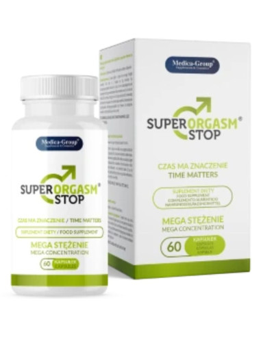 Super Orgasm Stop Capsulas Naturales para el Control de la Eyaculacion y Mayor Resistencia Sexual