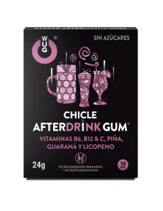 WUG After Drink El chicle funcional que te ayuda a recuperar energia tras la noche 2