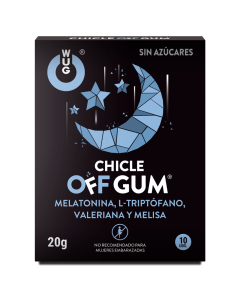 WUG Off Gum El chicle funcional que te ayuda a relajarte y dormir mejor 2