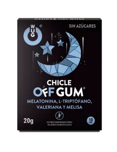 WUG Off Gum El chicle funcional que te ayuda a relajarte y dormir mejor 2