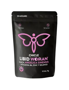 Chicle LIBID WOMAN Chicle funcional con Maca Ginseng Femenino y Zinc para potenciar la vitalidad femenina