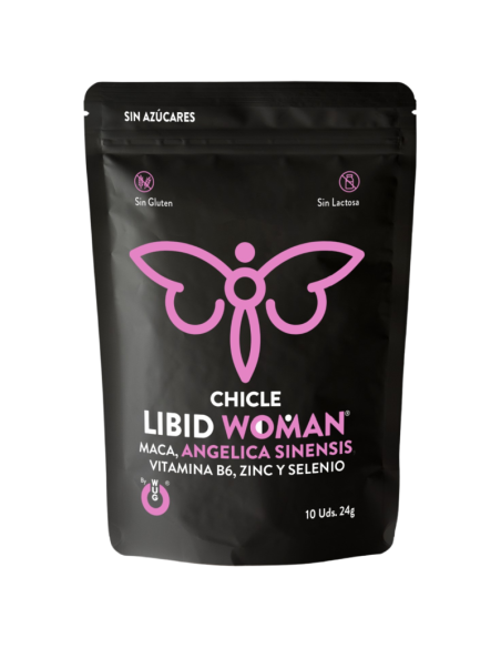 Chicle LIBID WOMAN Chicle funcional con Maca Ginseng Femenino y Zinc para potenciar la vitalidad femenina Chicle LIBID WOMAN Chicle funcional con Maca Ginseng Femenino y Zinc para potenciar la vitalidad femenina