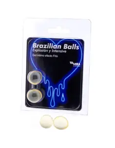 TALOKA BRAZILIAN BALLS GEL EXCITANTE EFECTO FRIO Y VIBRACION 2 BOLAS