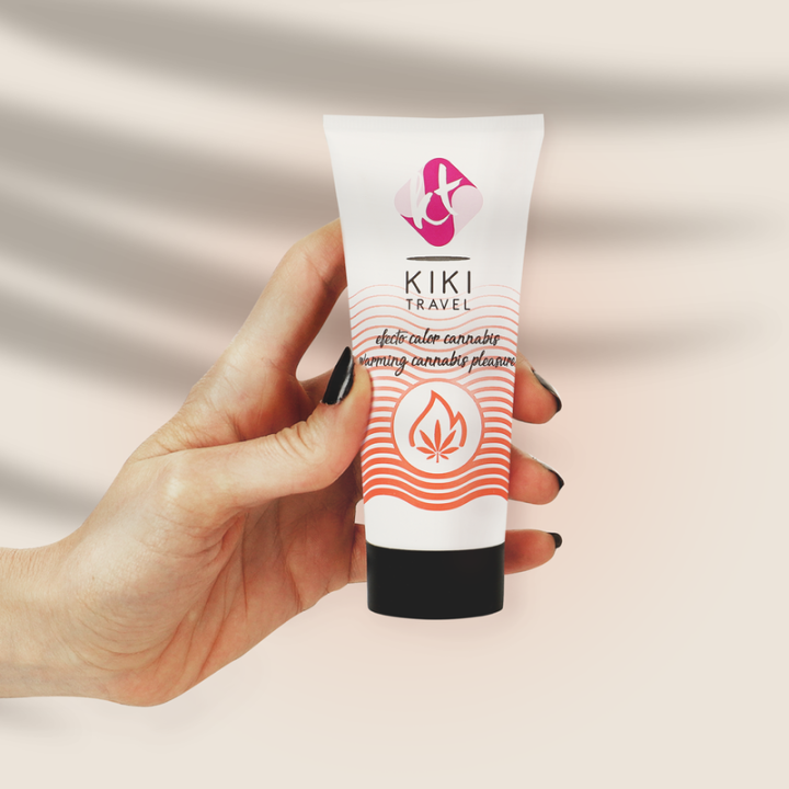 KIKI TRAVEL GEL DESLIZANTE SABOR A CANNABIS EFECTO CALOR INTENSO 50 ML