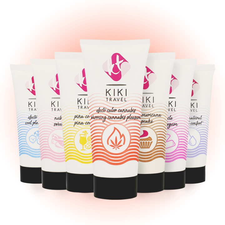KIKI TRAVEL GEL DESLIZANTE SABOR A CANNABIS EFECTO CALOR INTENSO 50 ML