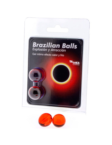TALOKA BRAZILIAN BALLS GEL EXCITANTE EFECTO CALOR Y FRIO 2 BOLAS