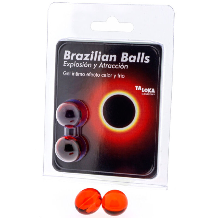 TALOKA BRAZILIAN BALLS GEL EXCITANTE EFECTO CALOR Y FRIO 2 BOLAS