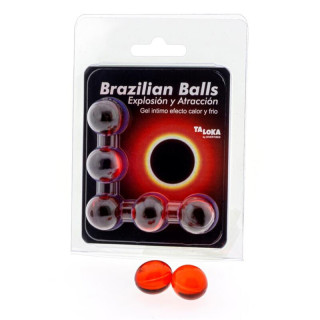 TALOKA BRAZILIAN BALLS GEL EXCITANTE EFECTO CALOR Y FRIO 5 BOLAS