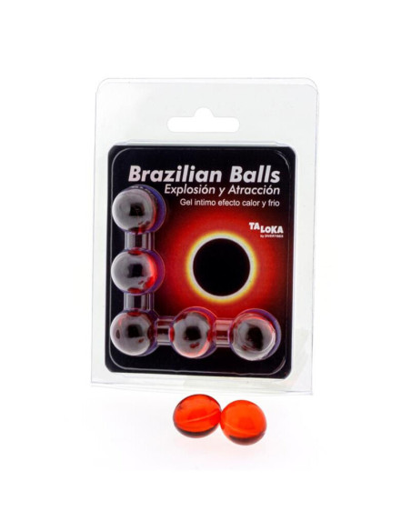 TALOKA BRAZILIAN BALLS GEL EXCITANTE EFECTO CALOR Y FRIO 5 BOLAS TALOKA BRAZILIAN BALLS GEL EXCITANTE EFECTO CALOR Y FRIO 5 BOLAS