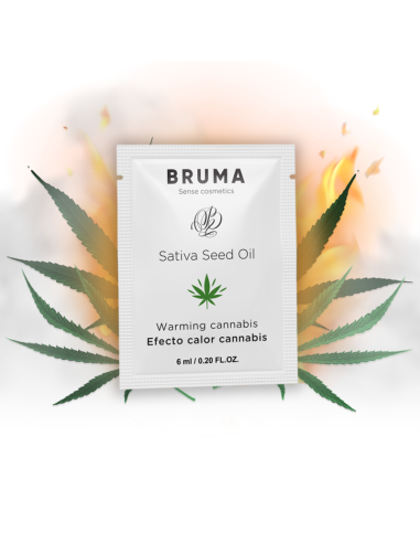 BRUMA 6 ML GEL DESLIZANTE CON ACEITE DE SEMILLA EFECTO CALOR SABOR CANNABIS