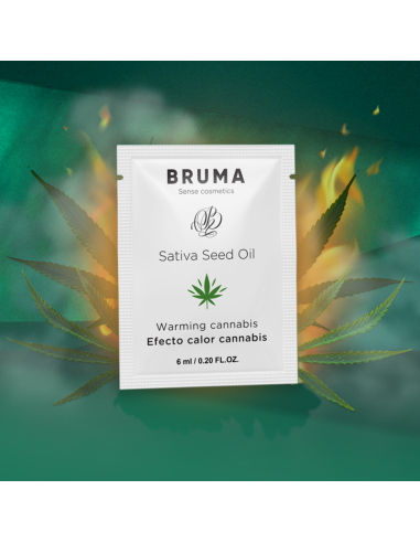 BRUMA 6 ML GEL DESLIZANTE CON ACEITE DE SEMILLA EFECTO CALOR SABOR CANNABIS