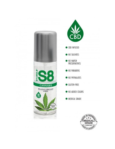 STIMUL8 S8 LUBRICANTE HIBRIDO CANNABIS 125 ML