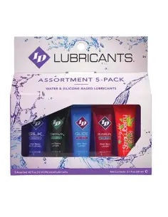ID JUICY LUBE SURTIDO 5X LUBRICANTE TUBE PACK 12 ML