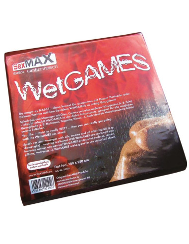 JOYDIVISION SEXMAX SABANA ROJA DE PLASTICO REUTILIZABLE