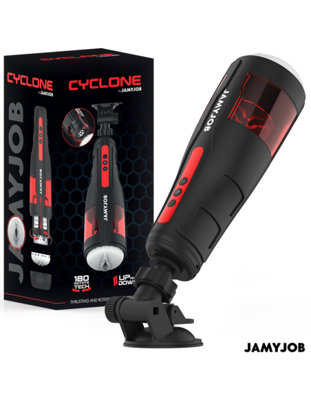 JAMYJOB CYCLONE MASTURBADOR VAGINA AUTOMATICO 10 MODOS ROTACIAN Y EMPUJE