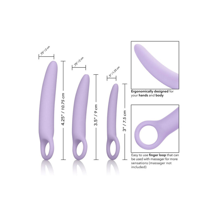 CALEXOTICS DR LAURA BERMAN ALENA SET DE 3 DILATADOR VAGINAL SILICONA