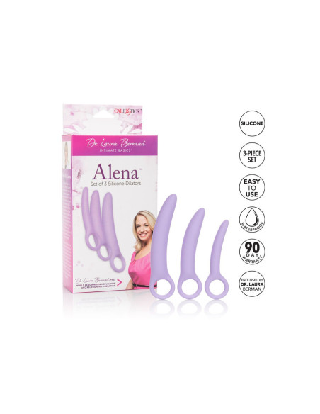 CALEXOTICS DR LAURA BERMAN ALENA SET DE 3 DILATADOR VAGINAL SILICONA