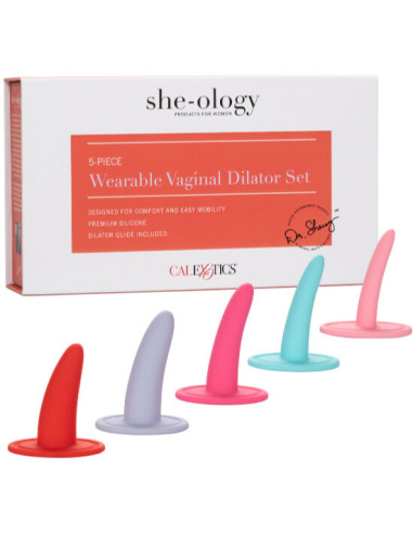 CALEXOTICS KIT 5PC DILATADORES VAGINALES O ANALES MULTICOLOR