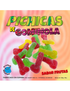 DIABLO GOLOSO PICHITAS DE GOMINOLA FRUTAS CON AZUCAR