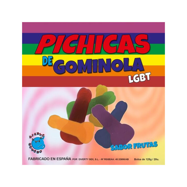 PRIDE PICHITAS DE GOMINOLA FRUTAS LGBT