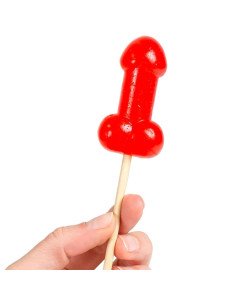 SECRETPLAY PIRULETA PENE CARAMELO CEREZA CON EFECTO CALOR PICANTE 2