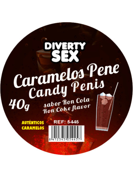 DIABLO PICANTE 20 CARAMELOS PENE CON SABOR RON COLA DIABLO PICANTE 20 CARAMELOS PENE CON SABOR RON COLA