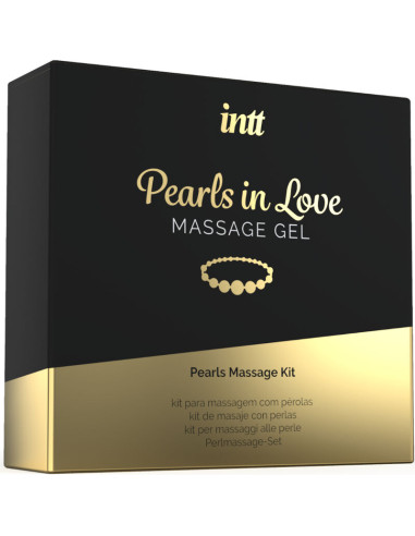 INTT MASSAGE ORAL SEX PEARLS IN LOVE CON COLLAR DE PERLAS Y GEL DE SILICONA