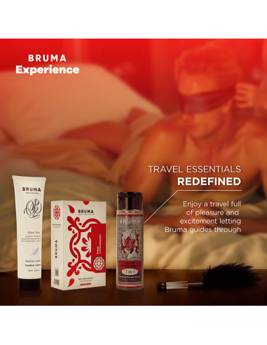 BRUMA XPERIENCE KIT TENTACION DULCE FRESA CON POTENCIADOR DE ORGASMOS