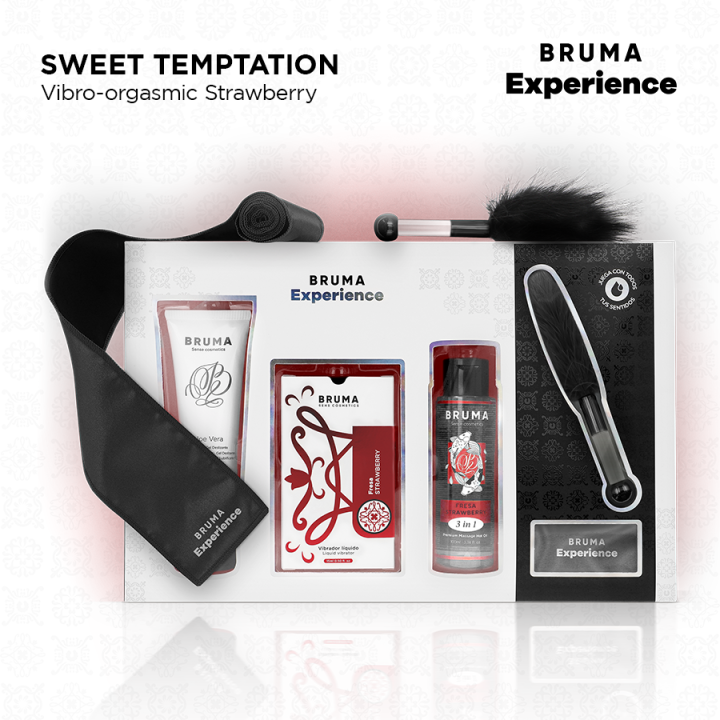 BRUMA XPERIENCE KIT TENTACION DULCE FRESA VIBRO ORGASMICA