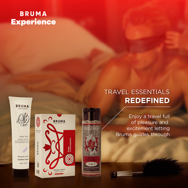 BRUMA XPERIENCE KIT TENTACION DULCE FRESA VIBRO ORGASMICA