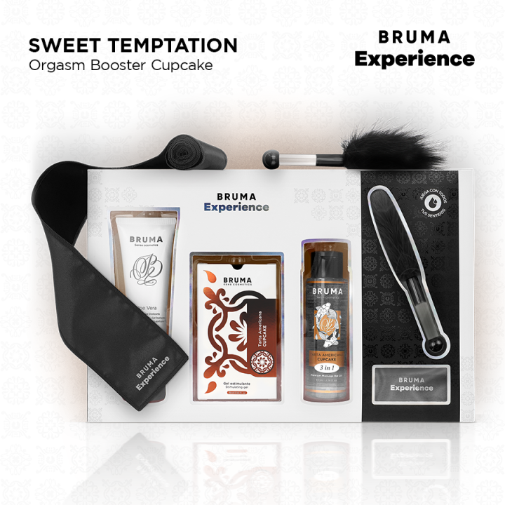 BRUMA XPERIENCE KIT TENTACION DULCE TARTA AMERICANA CON POTENCIADOR DE ORGASMOS