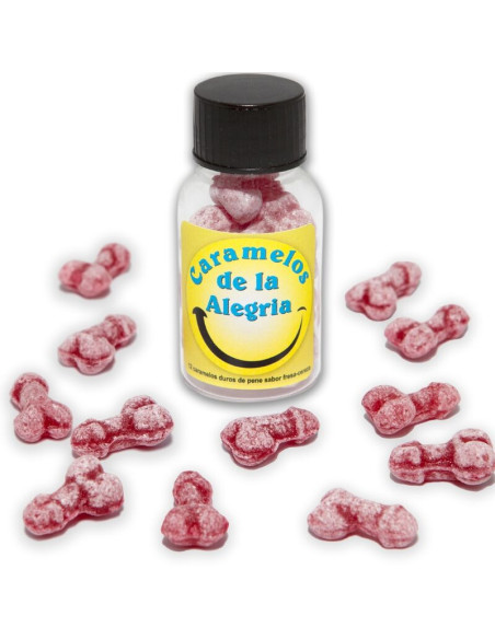 DIABLO PICANTE 12 CARAMELOS DE LA ALEGRIA FORMA PENE FRESA CEREZA DIABLO PICANTE 12 CARAMELOS DE LA ALEGRIA FORMA PENE FRESA CEREZA