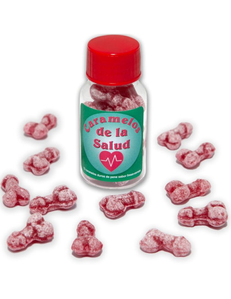 DIABLO PICANTE 12 CARAMELOS DE LA SALUD FORMA PENE FRESA CEREZA DIABLO PICANTE 12 CARAMELOS DE LA SALUD FORMA PENE FRESA CEREZA