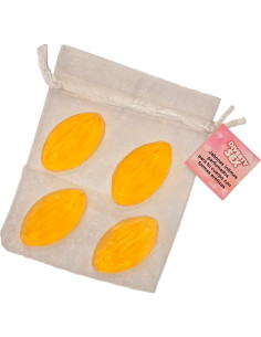 DIABLO PICANTE 4 MINI JABONES FORMA VAGINA AMARILLO