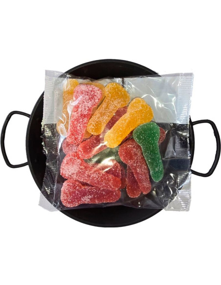 DIABLO PICANTE CARAMELOS CON AZUCAR MASTICABLES FORMA PENE DIFERENTES SABORES