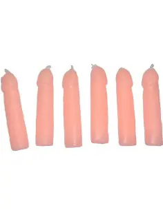DIABLO PICANTE 6 VELAS FORMA PENE CARNE