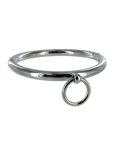 METAL HARD BDSM COLLAR CON ARGOLLA 10CM