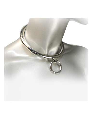 METAL HARD BDSM COLLAR CON ARGOLLA 18CM